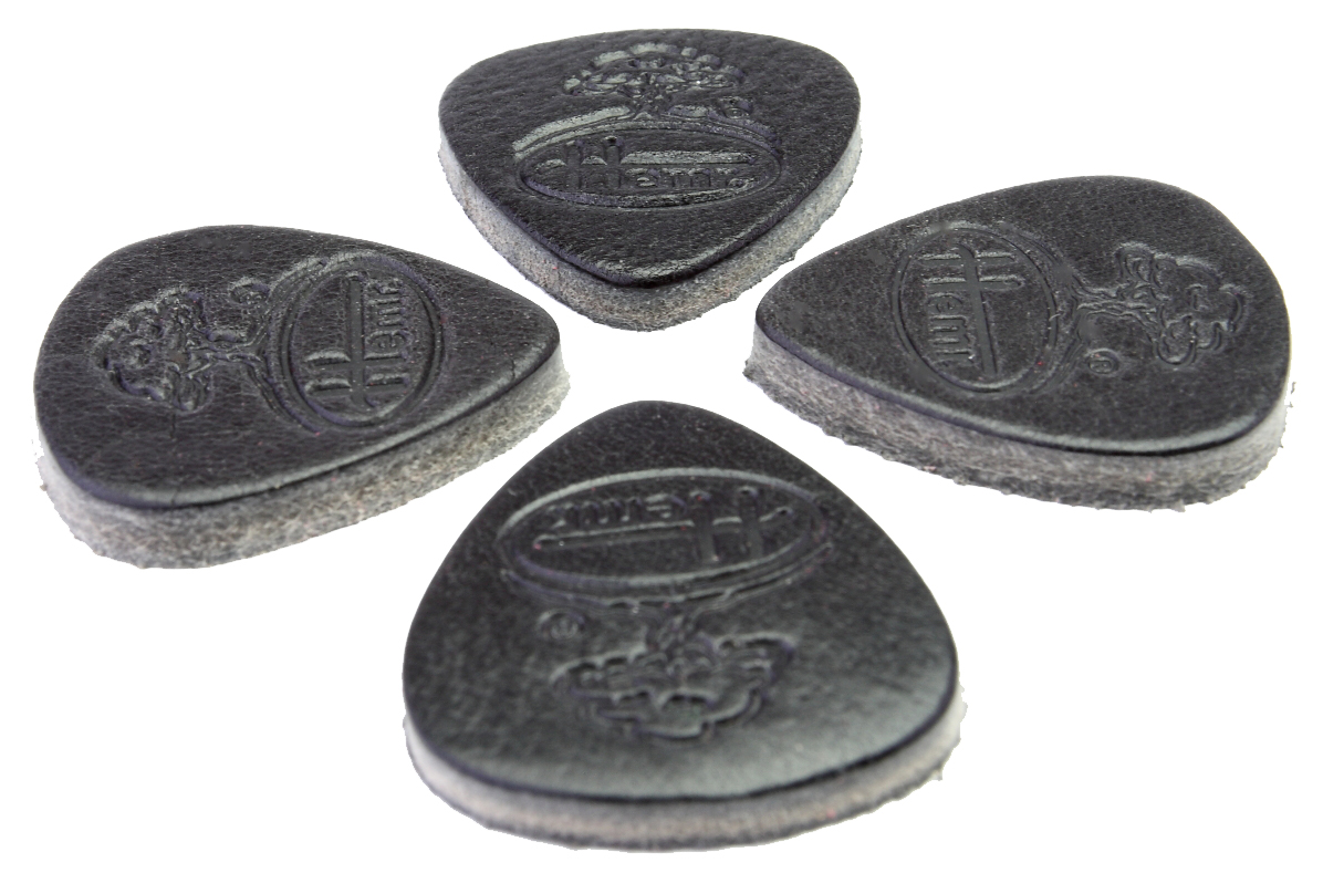 Kožené trsátko 4 ks ČERŇÁK 4 mm  